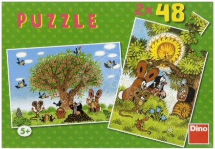Puzzle léto s Krtečkem 2x48 dílků