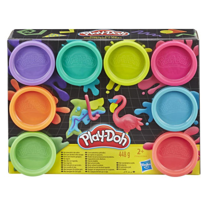 Play Doh Balení 8 ks kelímků - Neonové