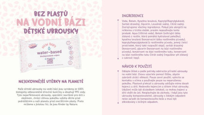 Výhodné balení 12 ks - Dětské vlhčené ubrousky neparfémované (bio) Jackson reece