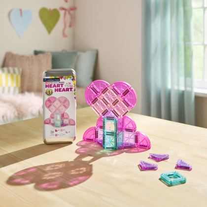 Magnetická stavebnice microMAGS Heart to Heart Travel Set 26 dílů
