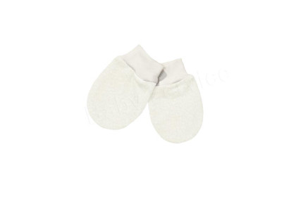 Rukavičky pro novorozence fleece úplet Baby Service Bílá Vel. 1