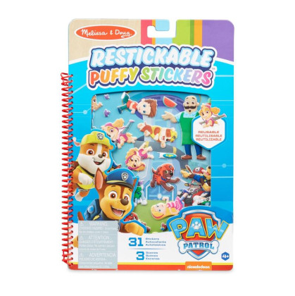 Kniha s puffy samolepkami Tlapková patrola Dobrodružství