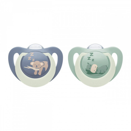 Dudlík First Choice Night 6-18 m 2 ks NUK