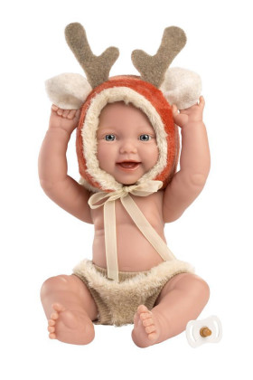 Rrealistická panenka miminko s celovinylovým tělem chlapeček Llorens