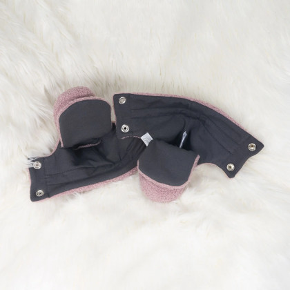 Capáčky Teddy fleece double Cyclamen pink růžová Esito