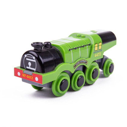 Elektrická lokomotiva Flying Scotsman zelená Bigjigs Rail