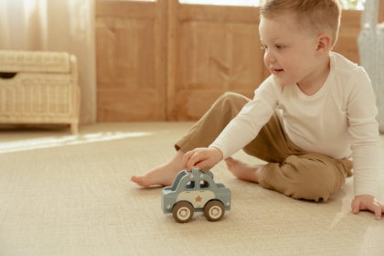 Policejní auto dřevěné Little Dutch