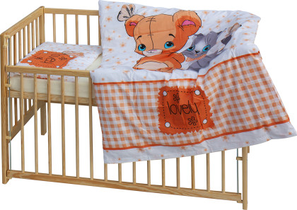 Dětská postýlka s kompletní výbavou 120 x 60 cm Scarlett Tery