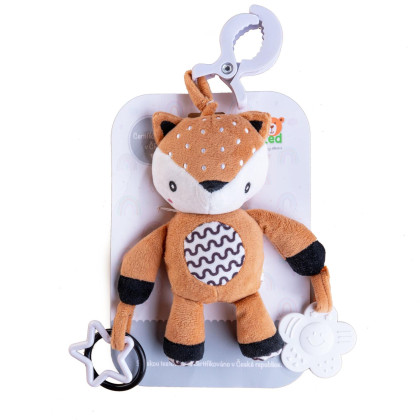 Chrastítko plyš 30 cm závěs na postýlku/kočárek 0 m+ babyted