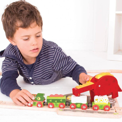 Dinosauří jeřáb Bigjigs Rail