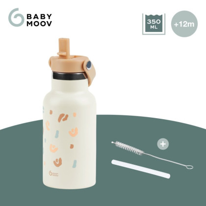 Termoska s pítkem 350 ml Little Explorer Ivory Babymoov