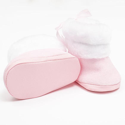 Kojenecké zimní kozačky New Baby růžové