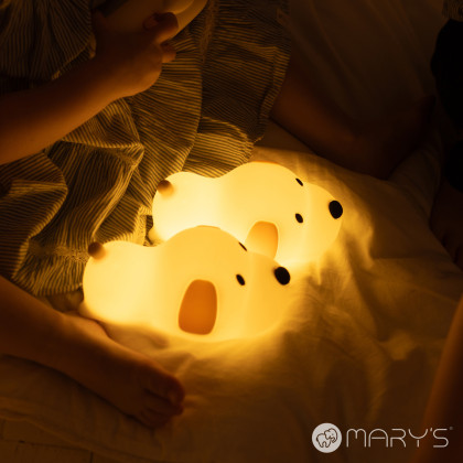 LED silikonová noční lampička - pejsek Mary's