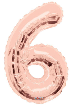 Nafukovací číslice rose gold 86 cm