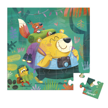 Blahopřání k narozeninám s puzzle Janod