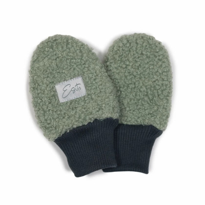 Zimní bezpalcové rukavice Teddy fleece double Olive Esito
