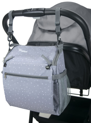 Booster Anywhere BAG-GO 2v1 (podsedák+taška na kočárek) humus grey Asalvo