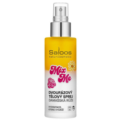 Dvoufázový tělový sprej Damašská růže 100 ml Saloos
