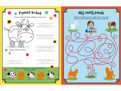 Kniha plná samolepek Farma