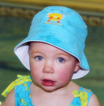 Dětský UV klobouček - tyrkysová