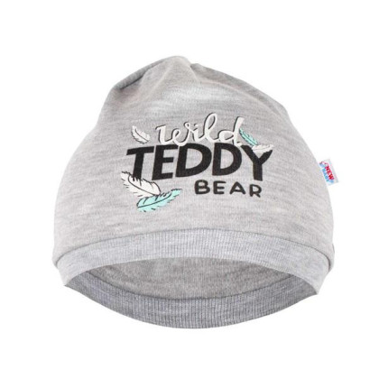 Kojenecká bavlněná čepička New Baby Wild Teddy