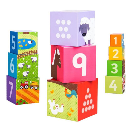 Didaktické kostky farma Bigjigs Toys