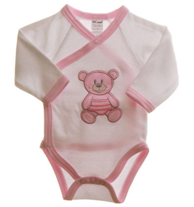 Body dl. rukáv MKCool Růžové Medvídek vel. 46-50