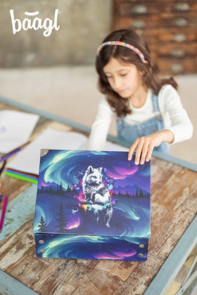Skládací školní kufřík Aurora s kováním Baagl