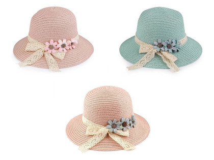 Dívčí letní klobouk/slamák