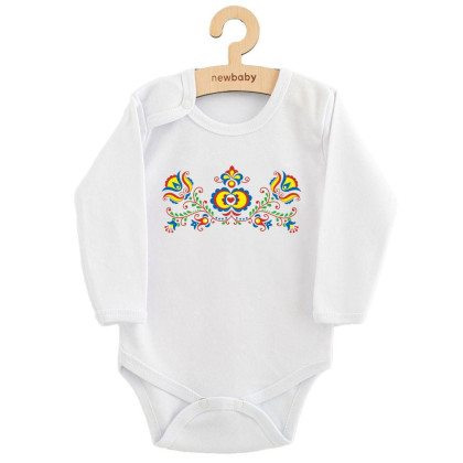 Dětské body s potiskem Lidový vzor New Baby