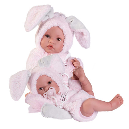 Realistická panenka miminko s celovinylovým tělem 42 cm Erika 50419 Antonio Juan