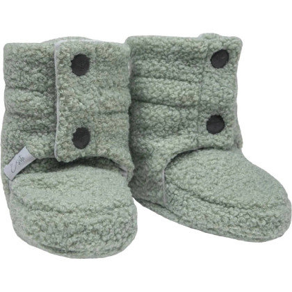 Capáčky Teddy fleece double Olive olivová Esito