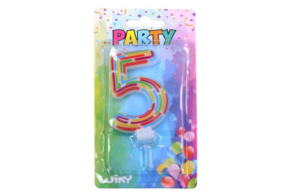 Párty svíčka číslo čárky