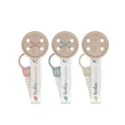 Klip na dudlík se stuhou Birdies Suavinex