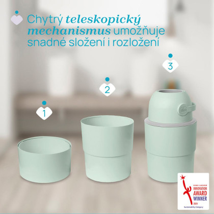 Koš na plenky teleskopický Odour Off na odstranění zápachu Chicco