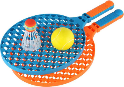Sada na soft tenis 2 pálky 40 cm + míček a košíček