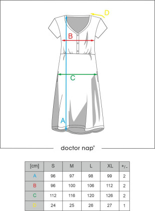 Kojící noční košile TCB.9928 STRIPES DOCTOR NAP