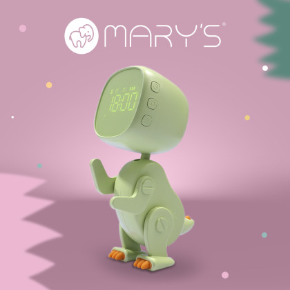 Budík robotický - dino zelený Mary's