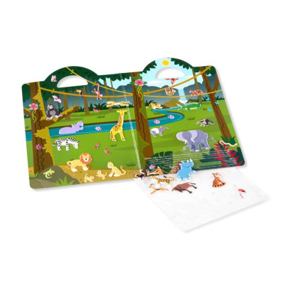 Adhezní sešit se samolepkami Safari Melissa & Doug