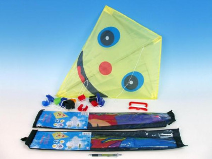 Drak létající nylon s obrázky 60x70cm