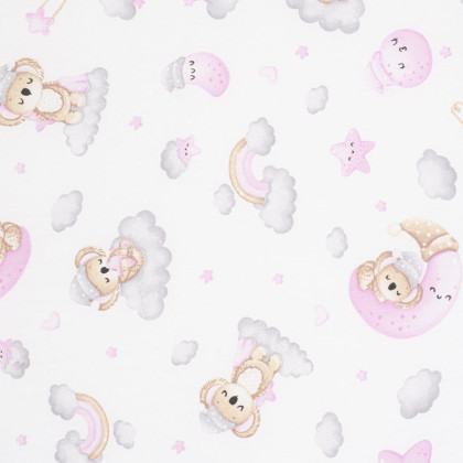 Dětská pěnová matrace New Baby STANDARD 120 x 60 x 6 cm koala růžová