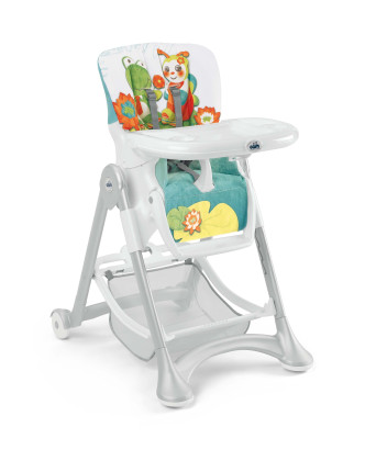 Jídelní židlička CAM Campione 2015, Col.220 - žabka a brouček - bílá