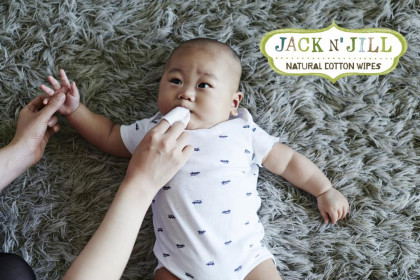 Vlhčené ubrousky na dáseň a zuby Jack N´ Jill