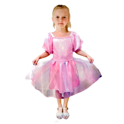 Dětský kostým Růžová princezna 110-122 M