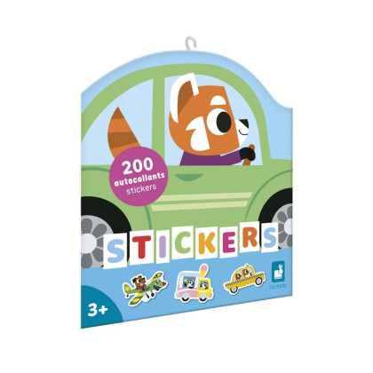 Samolepky Dopravní prostředky 200 ks Janod