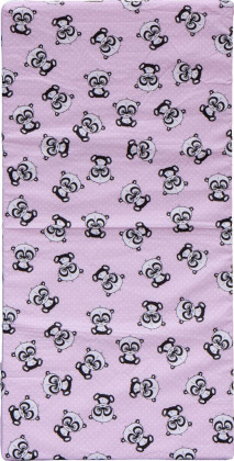 Molitanová matrace do postýlky 120 x 60 x 6 cm vzor Alpaka, barevná Scarlett