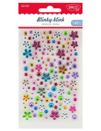 Samolepící kamínky 140 ks