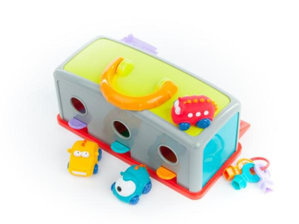Garáž s autíčky 3ks + doplňky plast 30x14x13cm