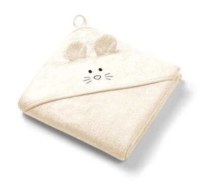 Dětská osuška s kapucí babyono 100x100 cm Králík