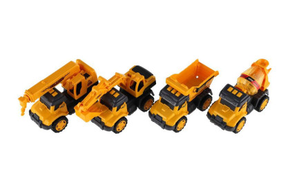 Auto stavební nákladní kov/plast 13 cm na setrvačník